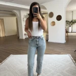 MARKA MODEL YÜKSEK BEL LİKRALI BOYFİT JEAN - BUZ MAVİ