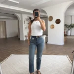 MARKA MODEL YÜKSEK BEL LİKRALI BOYFİT JEAN - GRİ