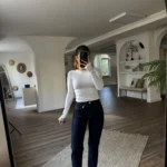 MARKA MODEL YÜKSEK BEL LİKRALI BOYFİT JEAN - KOYU LACİVERT