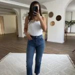 MARKA MODEL YÜKSEK BEL LİKRALI BOYFİT JEAN - AÇIK MAVİ