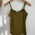 İP ASKI LİKRALI ATLET - YAĞ YEŞİL