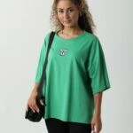 KOALA BASKILI İÇECEKLİ TİŞÖRT - YEŞİL