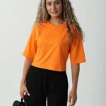 CROP TİŞÖRT - ORANGE