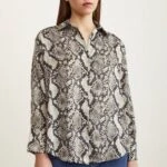 100001 YILAN DESEN VA YAKA SATEN GÖMLEK - DESENLİ