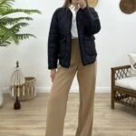 OVERSİZE KAPİTONE MONT - SİYAH