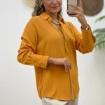 VİSKON SALAŞ GÖMLEK - TURUNCU