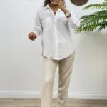 TEK CEP PAMUK GÖMLEK - BEYAZ