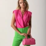 PİLELİ BODYSUİT - PEMBE