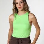 HALTER YAKA BODYSUİT - NEON YEŞİL