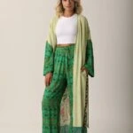 KİMONO+PANTOLON TAKIM - BENETTON YEŞİLİ