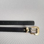 2,5CM GOLD TOKA KEMER - SİYAH