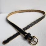 2CM GOLD TOKA DORİKALI KEMER - SİYAH