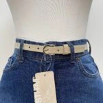 2CM KLASİK GOLD TOKA KEMER - BEJ