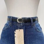 2CM KLASİK GOLD TOKA KEMER - SİYAH