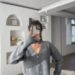 3 KEMİK DÜĞME SALAŞ KISA HIRKA - GRİ