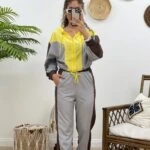 3 RENKLİ EŞOFMAN TAKIMI - GRİ