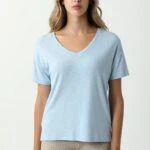 JOANNA V YAKA TİŞÖRT - AÇIK MAVİ