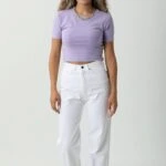 CROP TİŞÖRT - LİLA