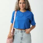 BASİC CROP TİŞÖRT - SAKS