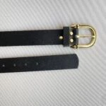 3CM GOLD ÇİVİ TOKA KEMER - SİYAH