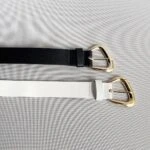 3CM GOLD KÖŞEGEN TOKA KEMER - SİYAH