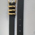 3CM GOLD TOKA 3 KÖPRÜLÜ KEMER - SİYAH