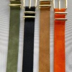 3CM GOLD TOKA ÇİFT KÖPRÜ KEMER - TURUNCU