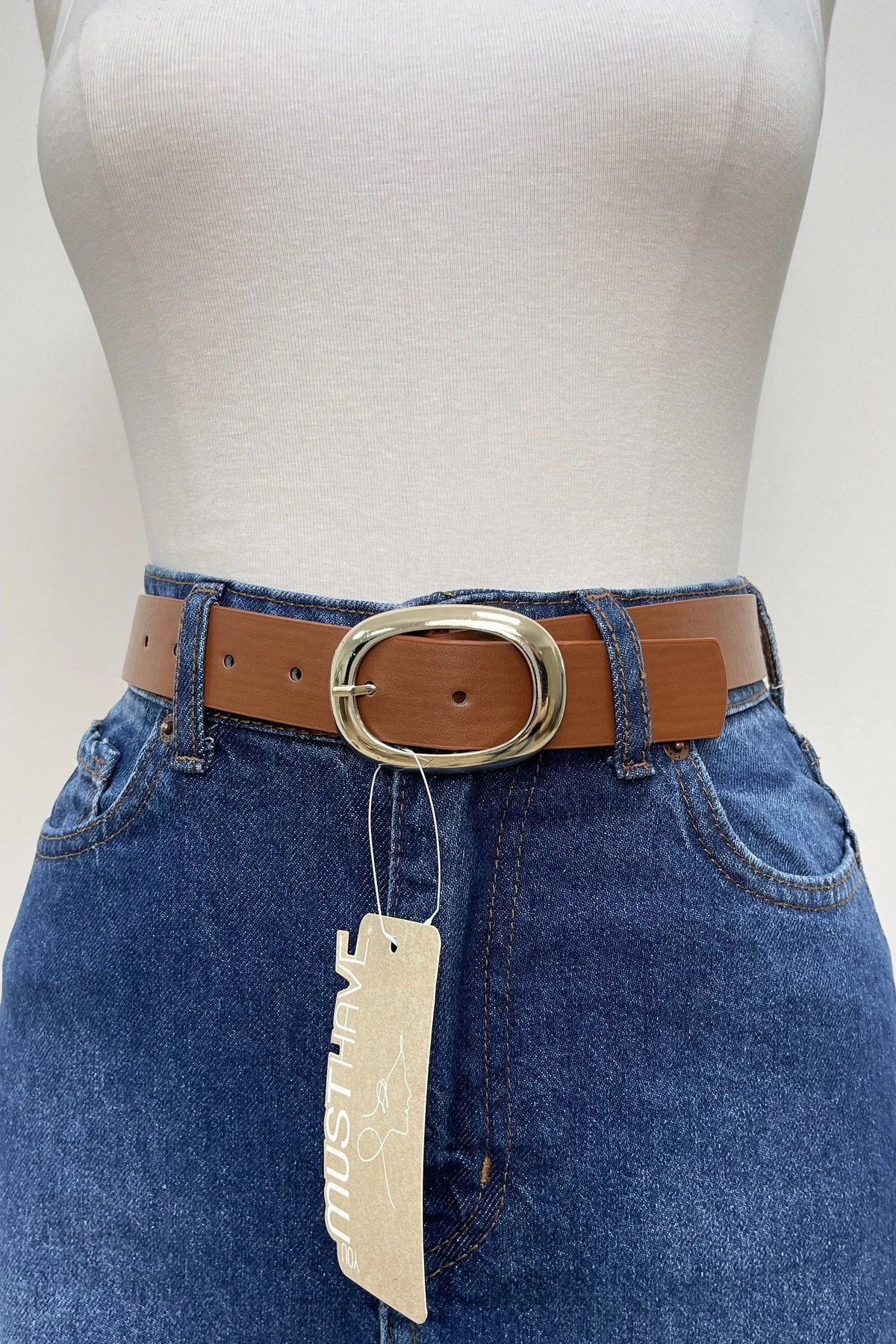 4CM YUMURTA MODEL GOLD TOKA KEMER - TARÇIN - Görsel 1