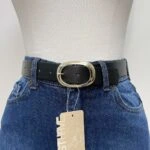 4CM YUMURTA MODEL GOLD TOKA KEMER - SİYAH