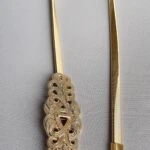 TEK YAY MOTİF TOKA KEMER - GOLD