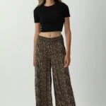 DESENLİ RAHAT PANTOLON - LEOPAR