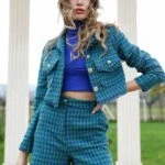 KAZAYAĞI PÜSKÜLLÜ ŞORT - SAKS