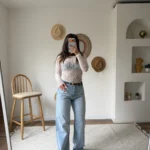 LOOSE FİT LİKRALI PAMUK JEAN - AÇIK MAVİ