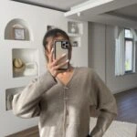 AKSESUAR DÜĞME V YAKA HIRKA - AÇIK VİZON