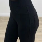 ARKA CEPLİ TAYT - SİYAH