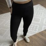 ARKA CEPLİ VİSKON ÇELİK TAYT - SİYAH