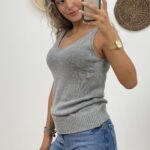 ARKA ÖN V YAKA MERSERİZE ATLET - GRİ