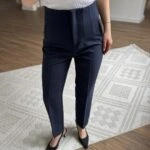 ARKA V PENSLİ ZR MODEL KUMAŞ VİSKON PANTOLON - LACİVERT