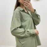 ARKA YIRTMAÇ TEK CEP SALAŞ GÖMLEK - HAKİ