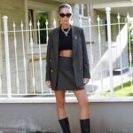 ARKA YIRTMAÇLI KRUVAZE BLAZER CEKET - HAKİ