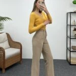 ATLAS BORU PAÇA KUMAŞ PANTOLON - VİZON