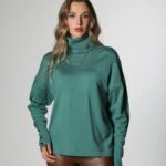 BALIKÇI SALAŞ KOL DÜĞME TRİKO - SARMAŞIK YEŞİL