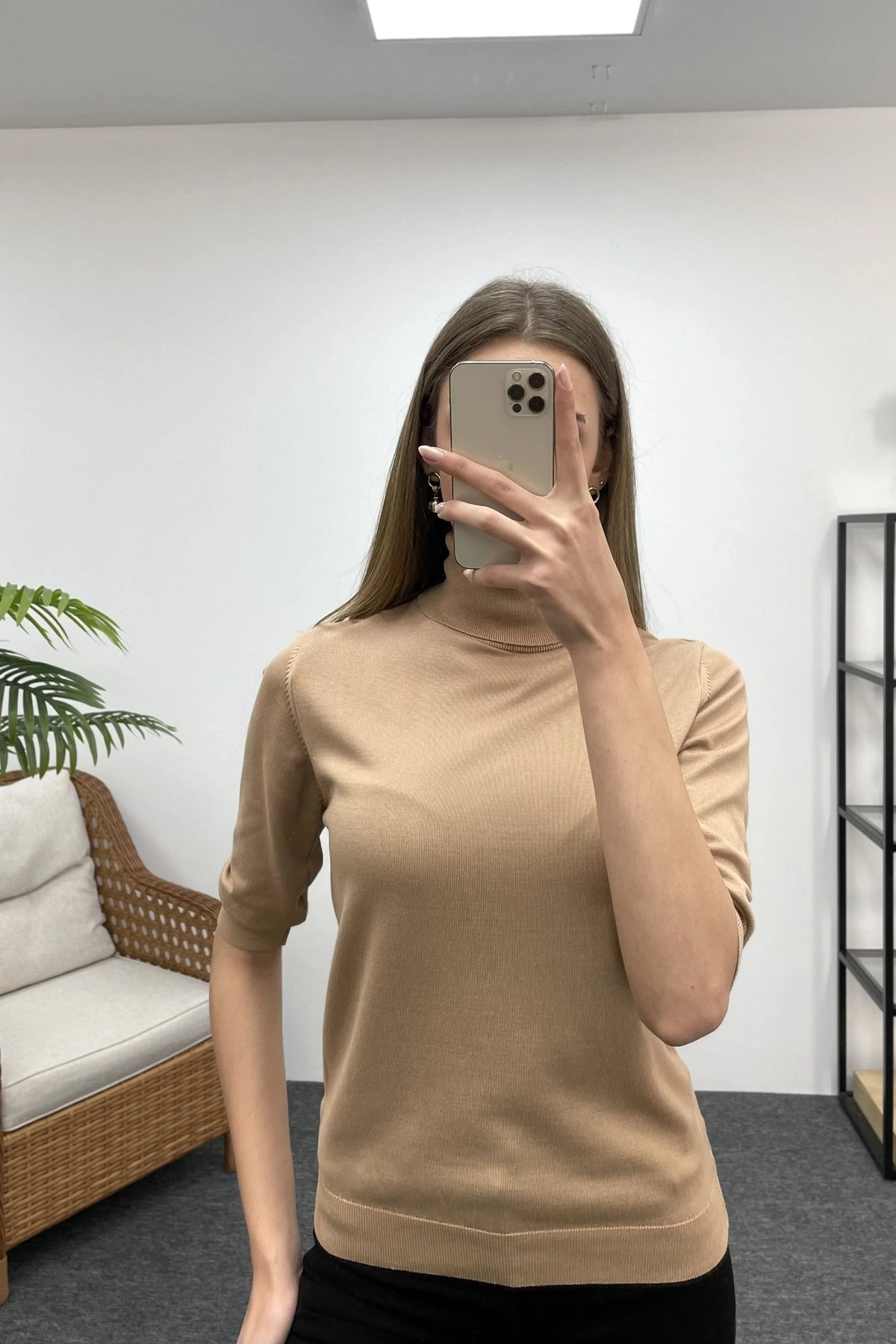 BALIKÇI TRUVAKAR KOL TRİKO - CAMEL - Görsel 1