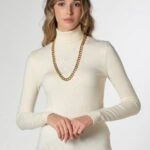 BALIKÇI YAKA BASİC TRİKO - KREM