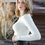 BALIKÇI YAKA KAZAK - KREM