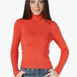 BALIKÇI YAKA VİSKON KAZAK - KIRMIZI