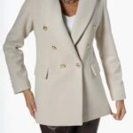 BALIKSIRTI KAŞE 6 DÜĞME CEKET - TAŞ