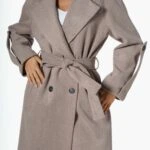 BALIKSIRTI KUŞAKLI KOL APOLET REGLAN KOL KAŞE KABAN - VİZON