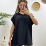 BASIC PİS DİKİŞ TİŞÖRT - SİYAH