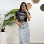 BEAUTİFUL BASKI CROP - ANTRASİT